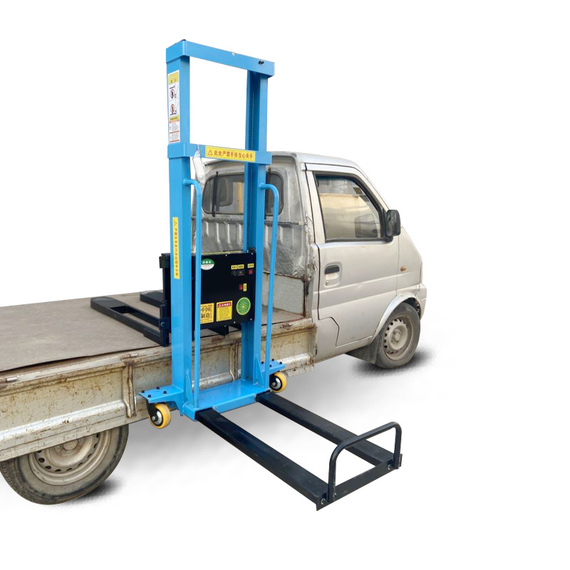 Portable electric forklift with one ton handling truck fully electric hydraulic unloading climbing machine