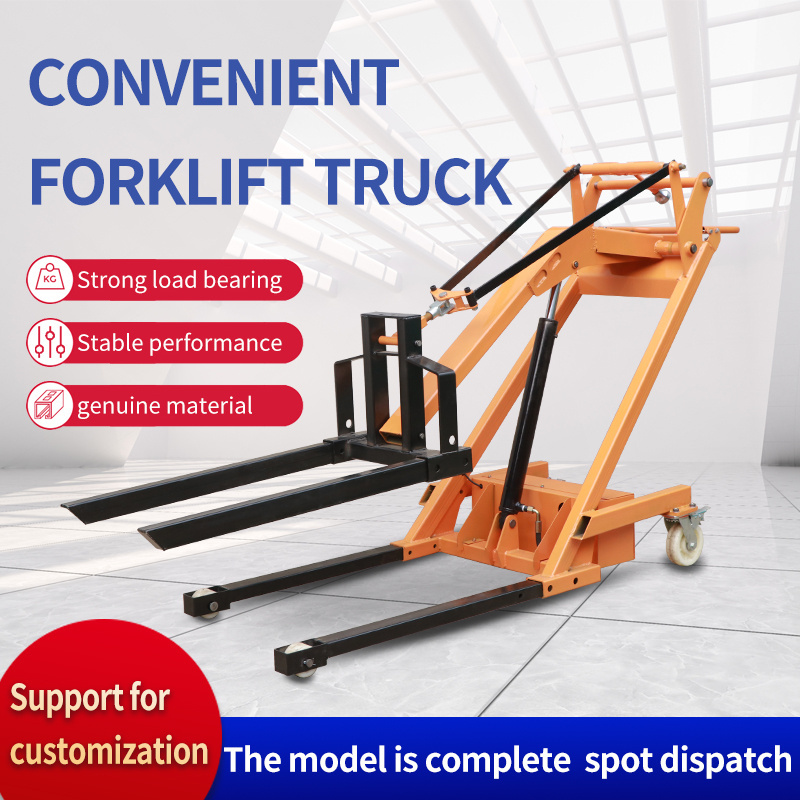 Portable electric forklift 500kg small electric forklift oil drum handling truck electric lifting and unloading truck