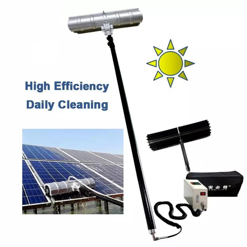 Tailai solar panel cleaning device telescopic water fed pole cleaning machine cepillo electrico de limpieza de paneles solares