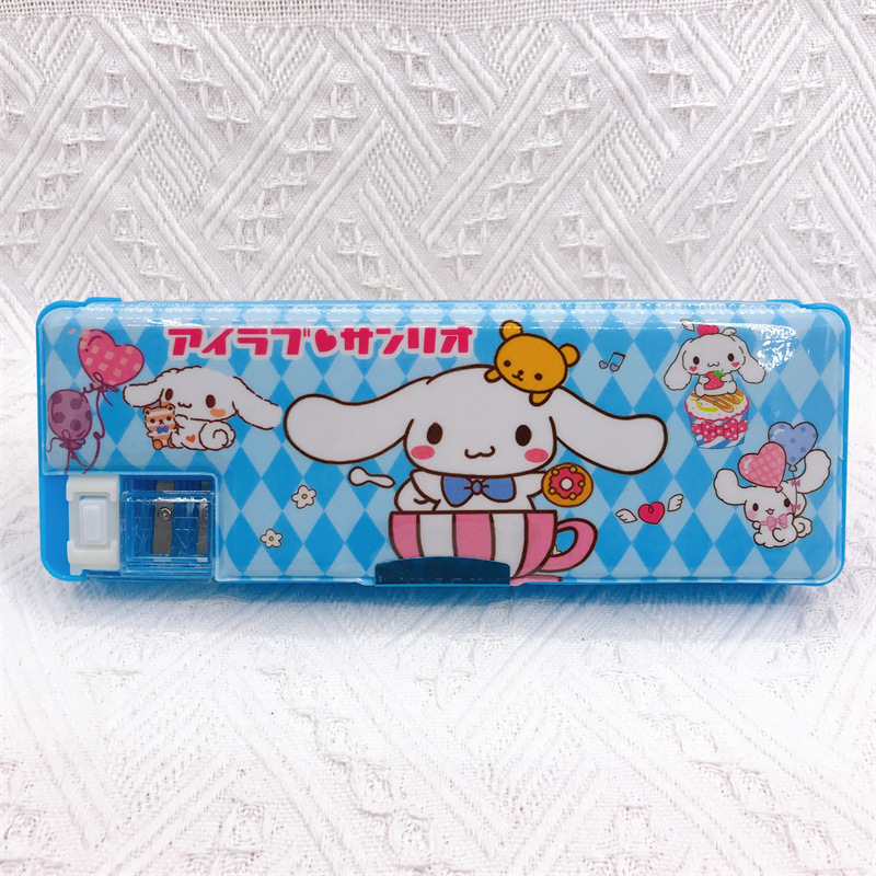 Children's Student Multifunctional Pencil Case With Pencil Sharpener Sanrio Double-sided Pen Case Pencil Case