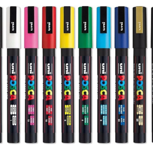 with Reversible Tips  Posca Marker Set of Acrylic Paint Pens 24 Posca Paint Markers Fine Posca Markers