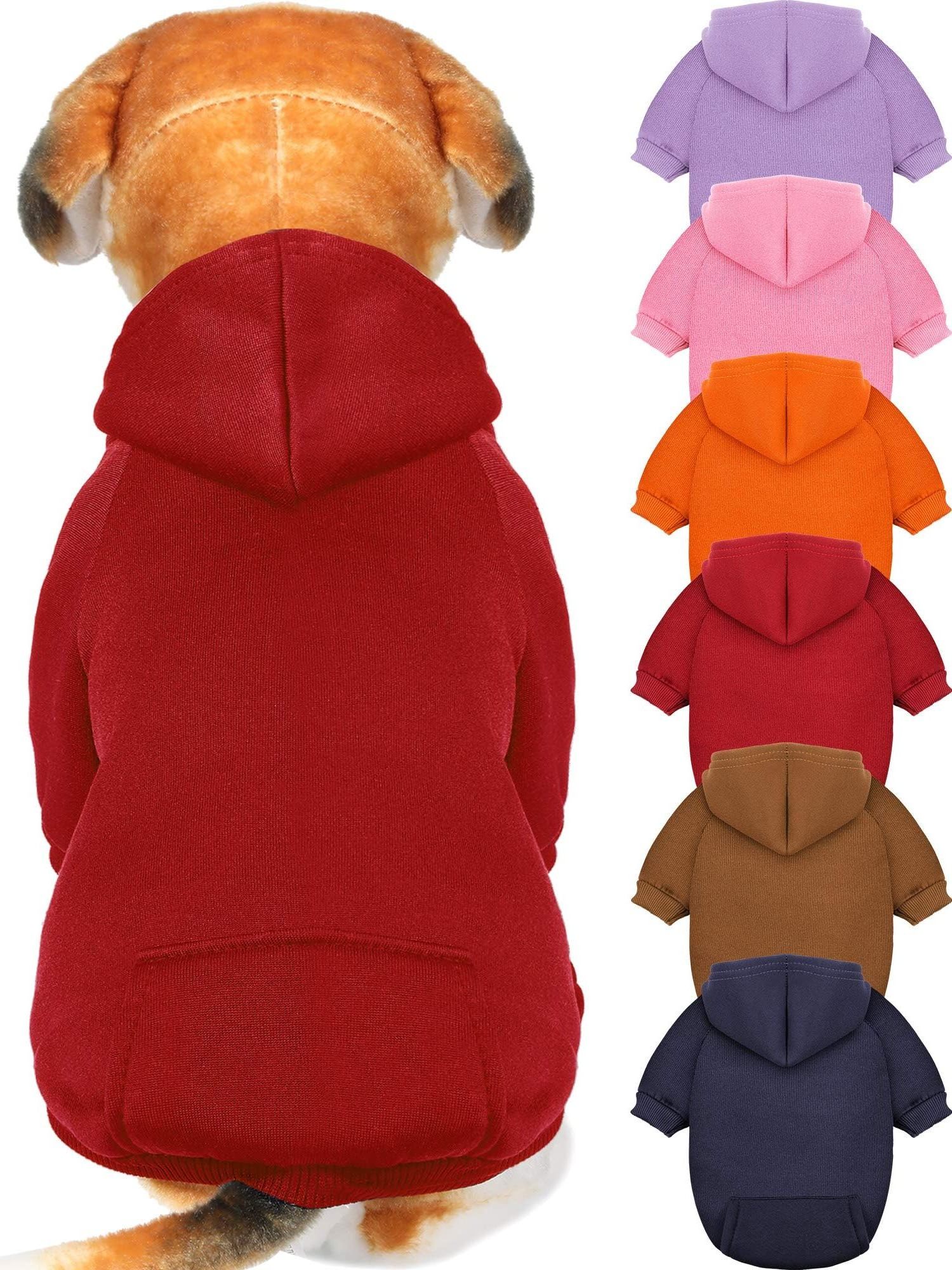 Manufacturer's Comfortable Warm Jacket Hoodie for Small Dogs Puppy Pet Clothes with Pocket for Cat Apparel Pet Warm Sweater