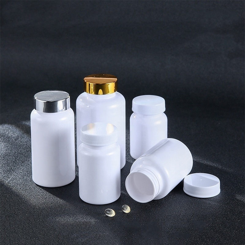 Medicine Plastic Packaging Child-proof PET White Pill Plastic Bottle Capsule Container Pill Bottle for Pharmaceutical