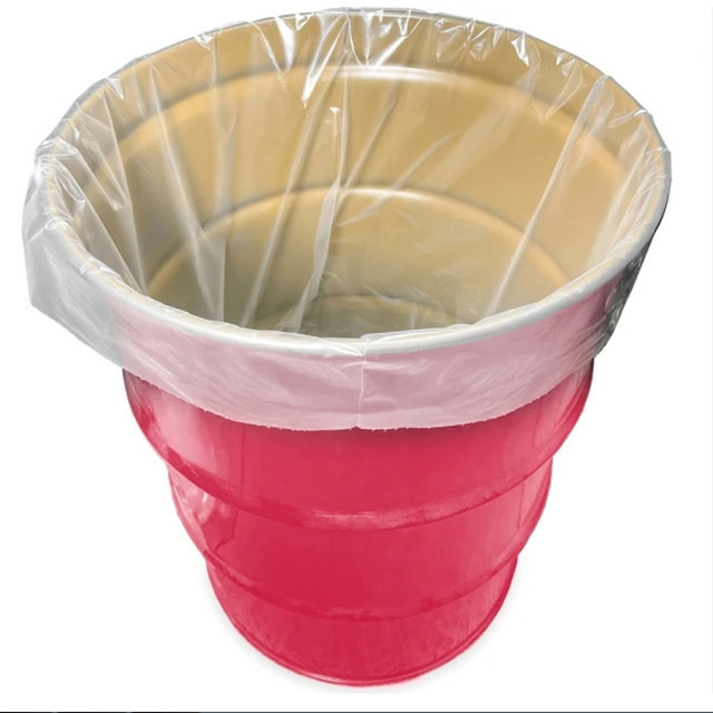 Wholesale 55 Gallon 200L Transparent Round Bottom Plastic Drum Liners Bags