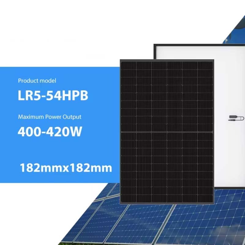 Longi Full  Solar Panel 400W 405W 410W 415 Watt 420W Panelers Solarers Longi Panel Solares Portatil For Industry