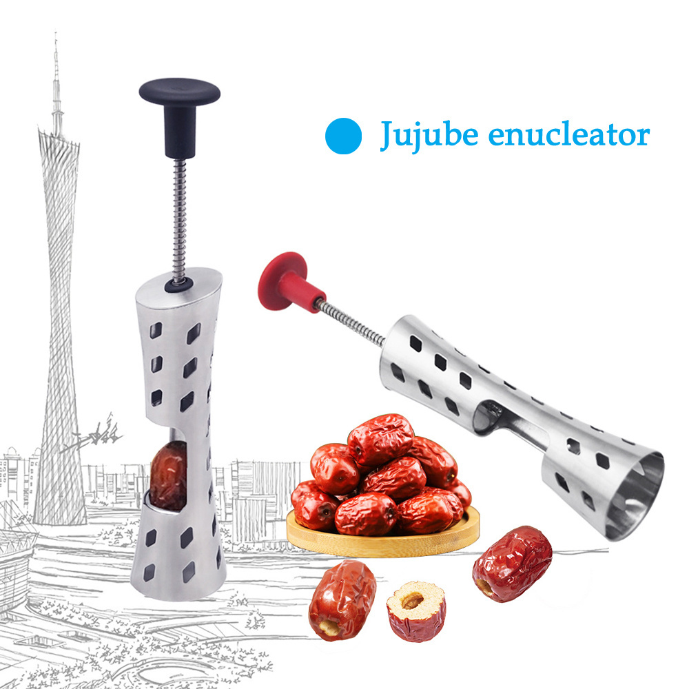 Durable Cherry Stoner Fruit Pit Corer Kitchen Tool 304 Stainless Steel Cherry Seed Remover Premium Cherry Pitter Remover Tool