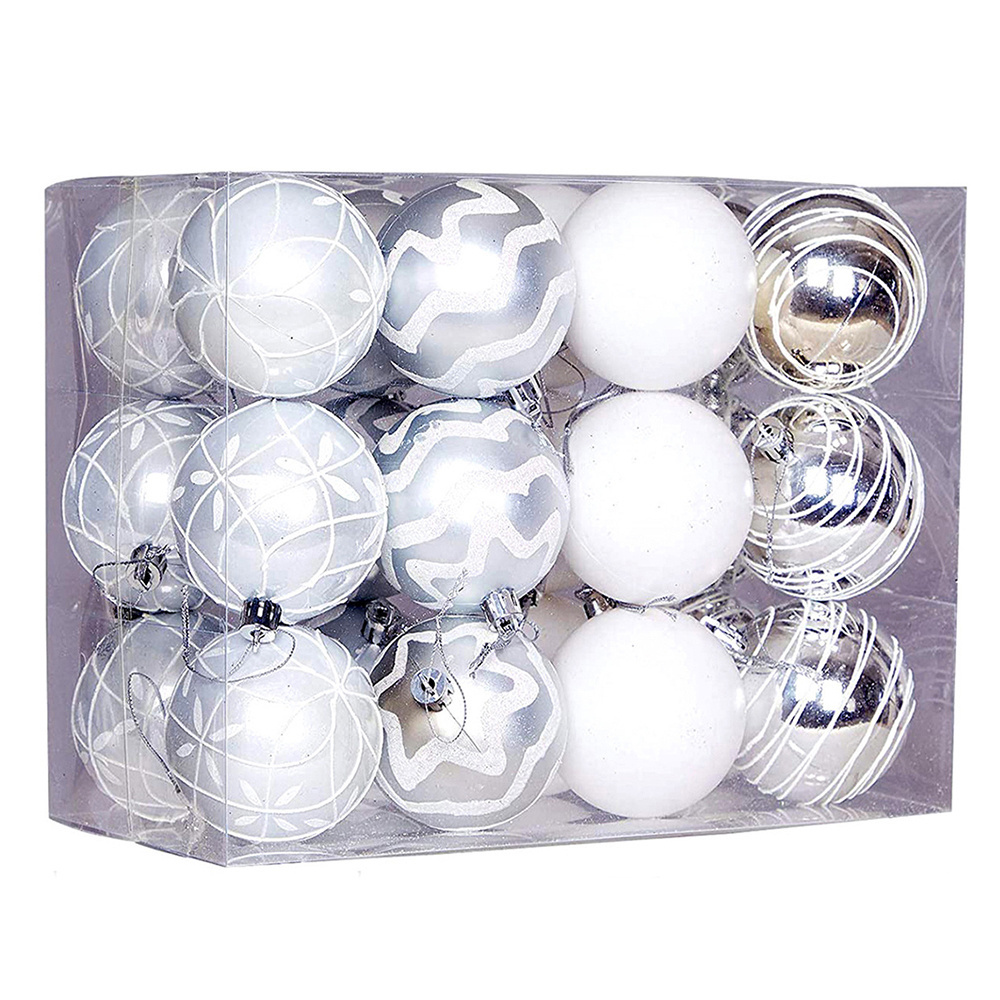 blow mold 6cm Plastic christmas Ball decorations for the xmas tree pendants