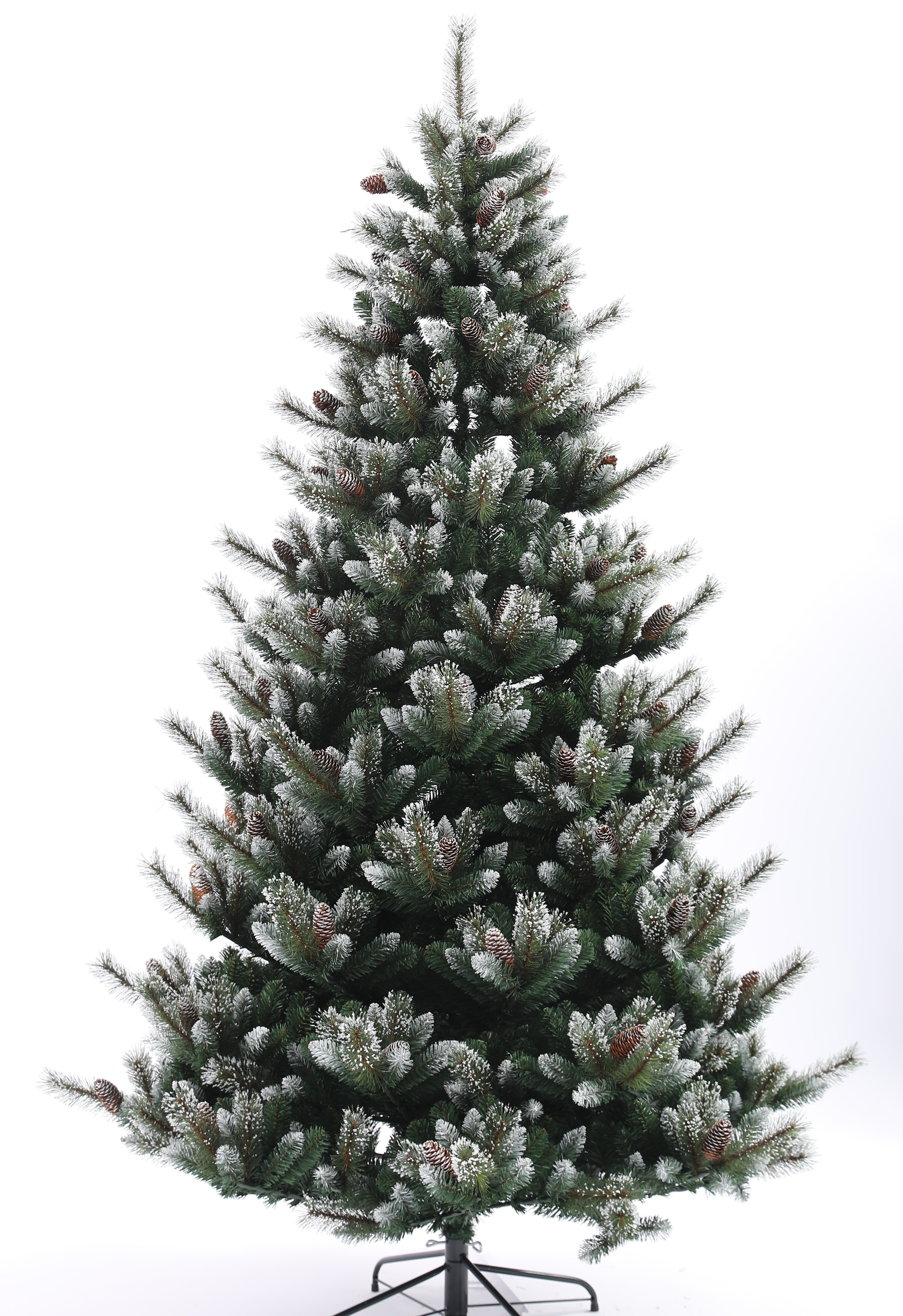 Very Nice Natural Green White Snow Christmas Tree With Pine Needle For Festival Celebration Decoration