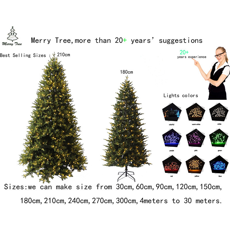 Very Nice Natural Green White Snow Christmas Tree With Pine Needle For Festival Celebration Decoration