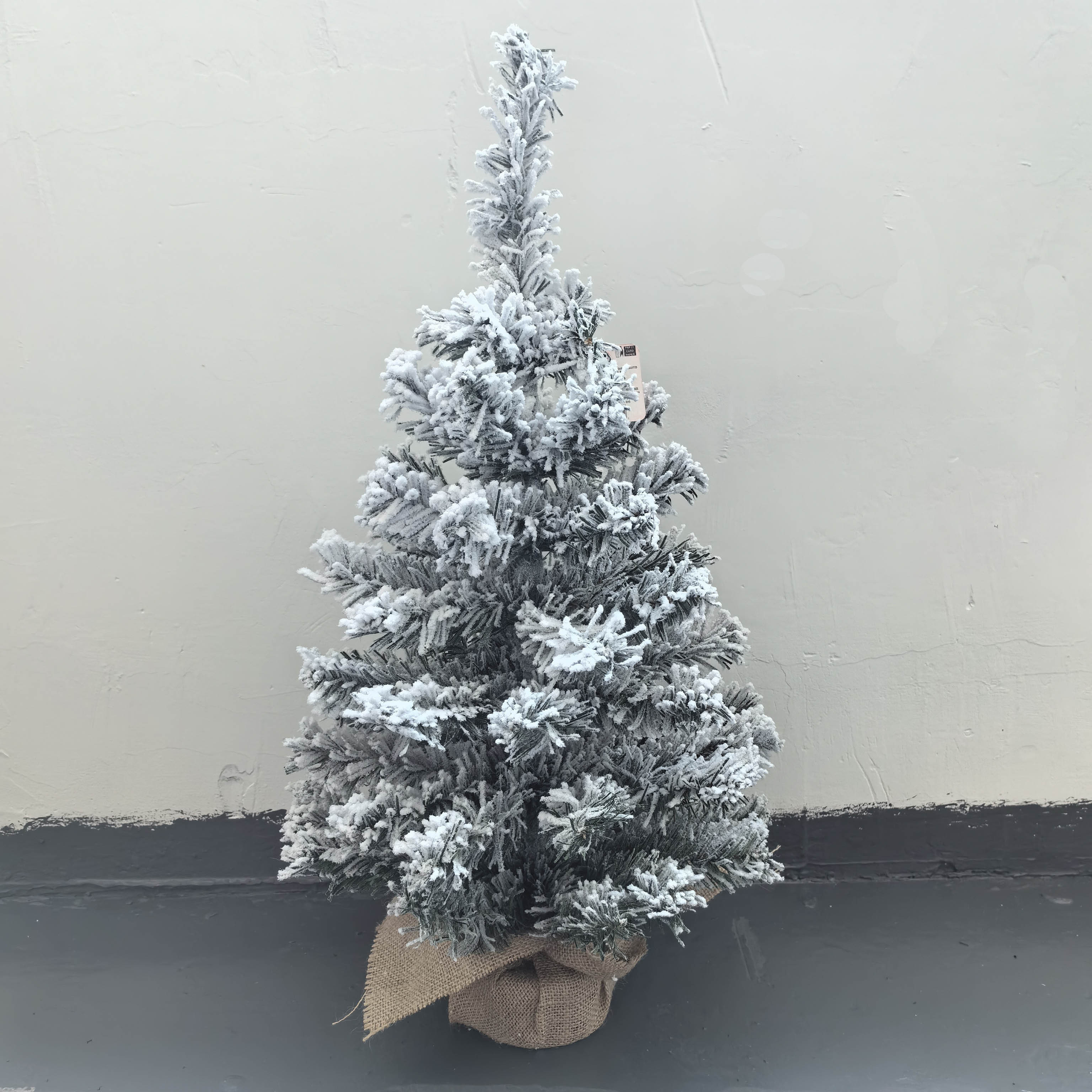 60cm hot sale best selling table Christmas Tree with white heavy snow flock