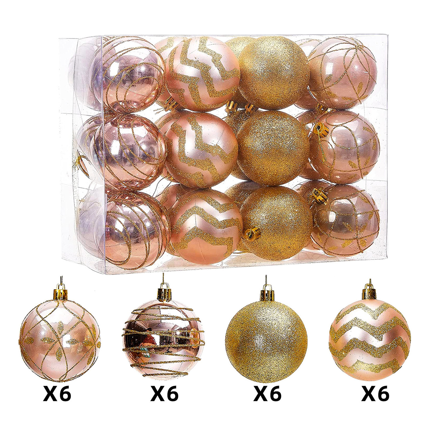 blow mold 6cm Plastic christmas Ball decorations for the xmas tree pendants