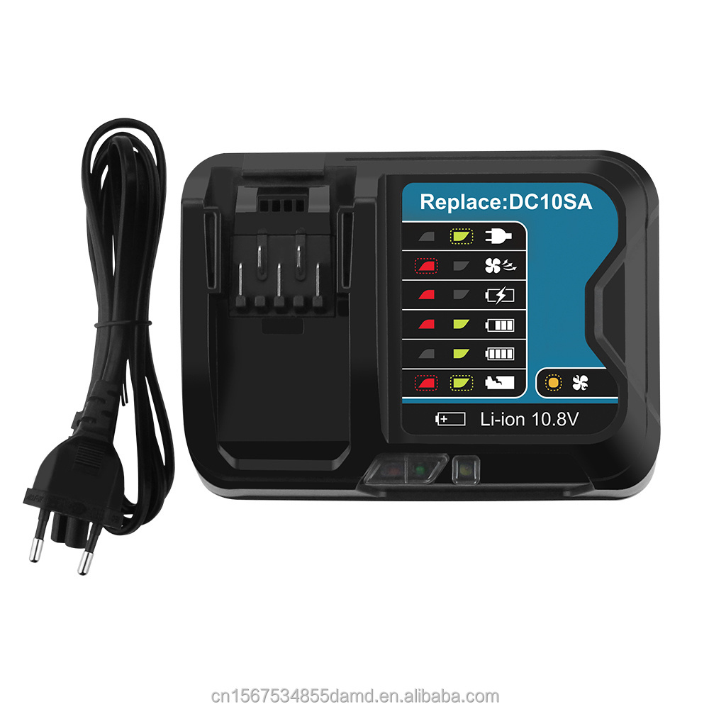 Factory Direct RHY 10.8V 12V Li-ion Battery Charger For Makitas Power Tool Cordless Drills DC10SA DC10SB