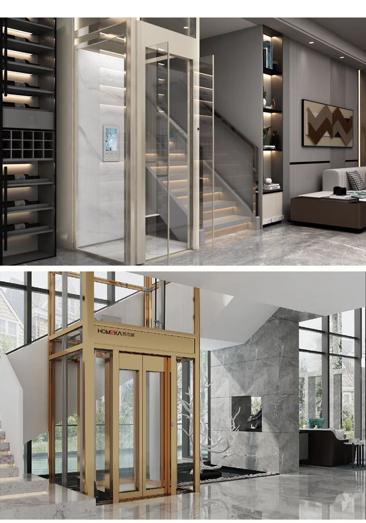 High Quality Customized 2-4 Floor Home Villa Elevator Villa Lift Home Elevators