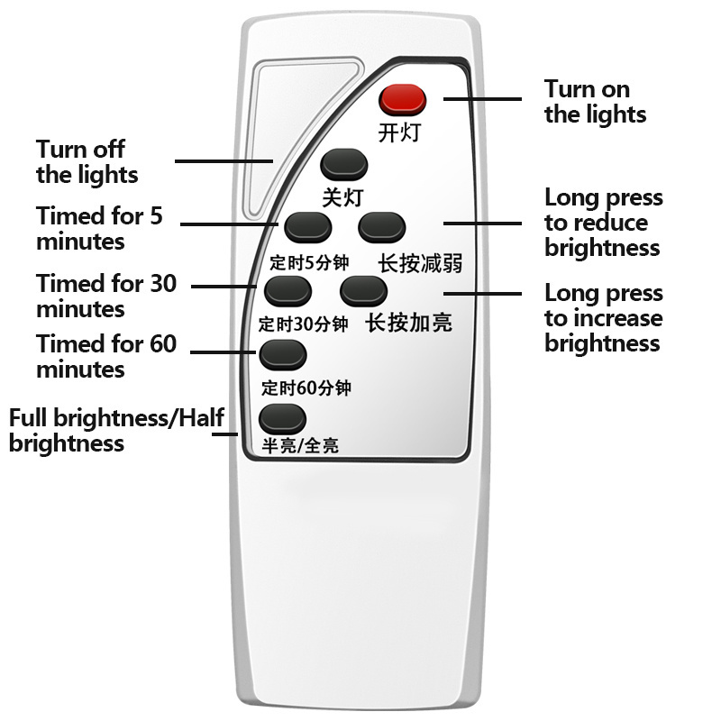 Lite hot sale high brightness Rechargeable emergency remote light for outdoor lighting  Long battery life