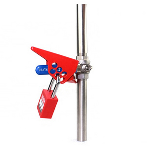 Industrial Hardened Steel Wedged Small Ball Valve Lockout Tagout Device For 1/4in (6.4mm) to 1in (25mm) Diameter Valves