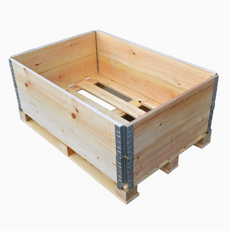 environmentally friendly reusable enclosed rectangle  wooden shipping crate for transport packing