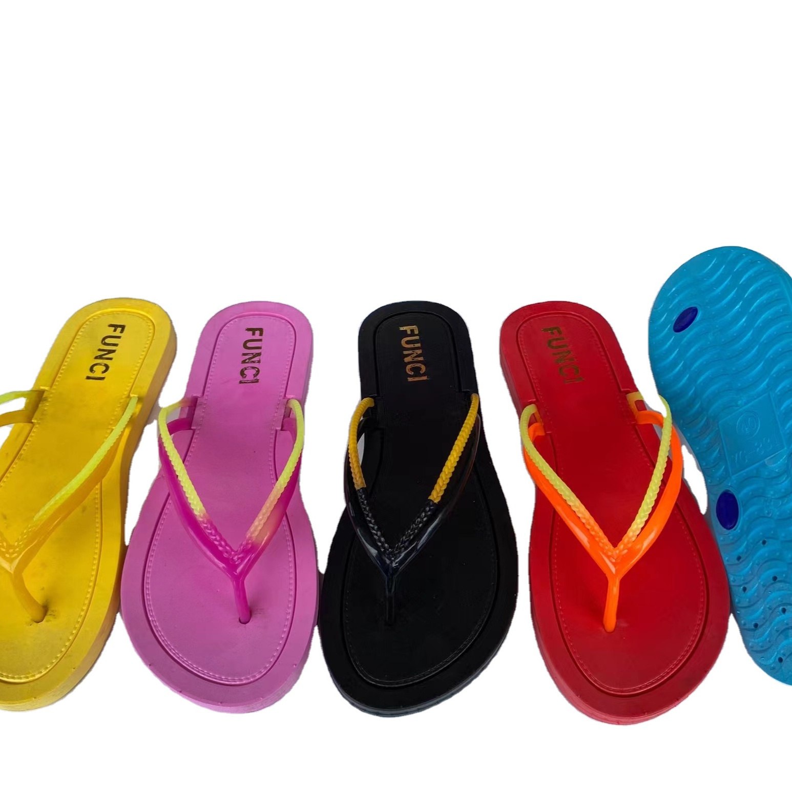 Printing Men Flip Flops Summer Slipper Beach Women's Flip-flops Slippers Out Sole Women's Flip Flops PVC Printed