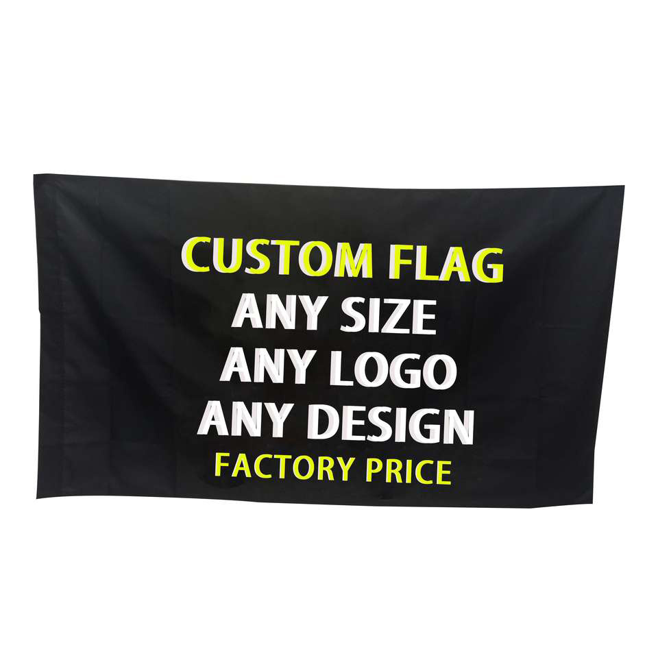 MELEX Any Size Indoor Outdoor Digital Printing Logo Flag Banner and Design 100% Bleed Silk Screen Printed 2x3 3x5 Custom Flags