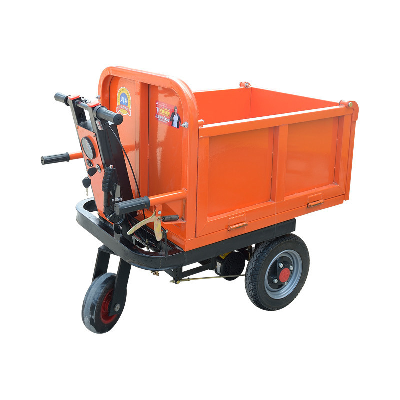 Good quality Electric Battery Power electric wheelbarrow self loading Barrow Mini Dumper with 3 wheels