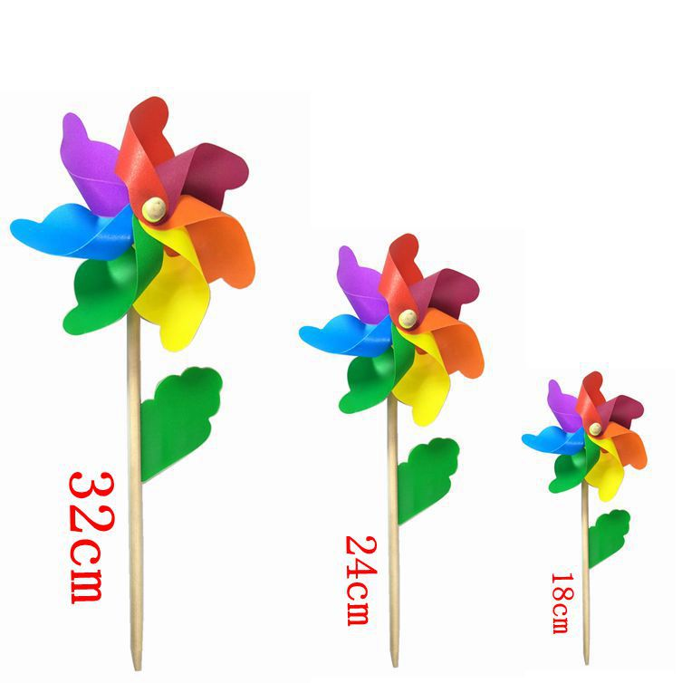 Wholesale High Quality Windmills Toys Garden Windmill Colorful windmills as gifts for children to play with or decorative