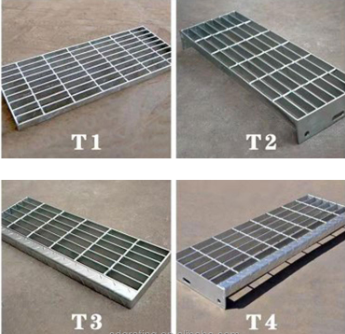 Galvanized Stair Steps Steel  Steel Treads Outdoor Steel Bar Grating Steps Industrial stair treads