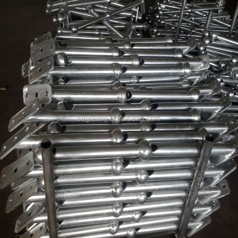 Outdoor gi galvanized stainless steel  railing stair railing in balustrade & handrail