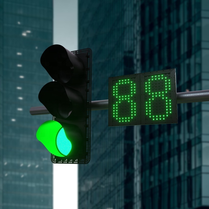 Two Digits Three Colors Dot Matrix Traffic Light Countdown Digital Timer