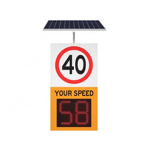 High Quality Road Safety Traffic Signal Portable Solar Radar Speed Limit Sign