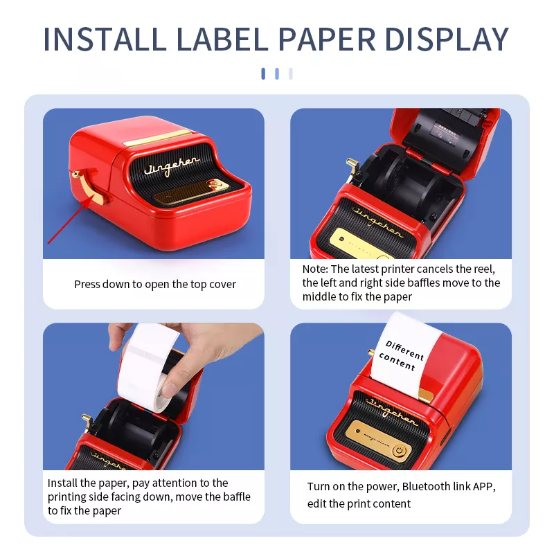 Niimbot B21 Barcode QR Code Sticker Label Portable Printer Jewelry Thermal Sticker Mini Barcode Label Printer