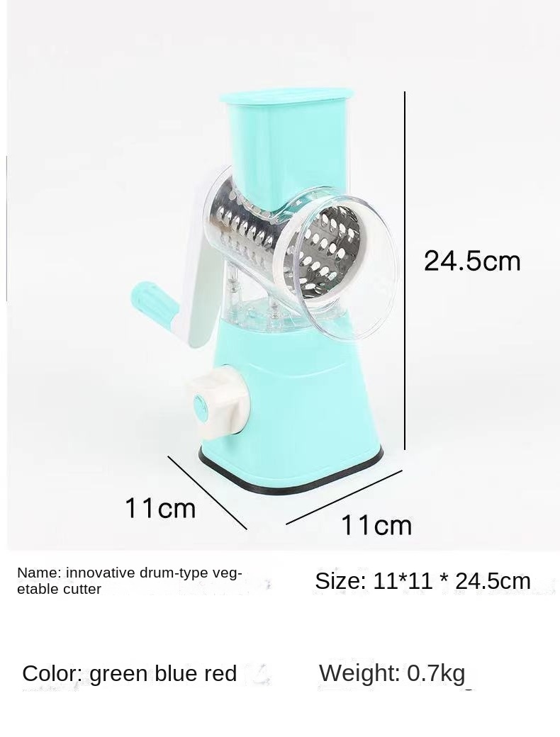 Hand Crank Vegetable Cutter Multifunctional Hand Crank Roller Type Vegetable Cutting Household Kitchen Shredder