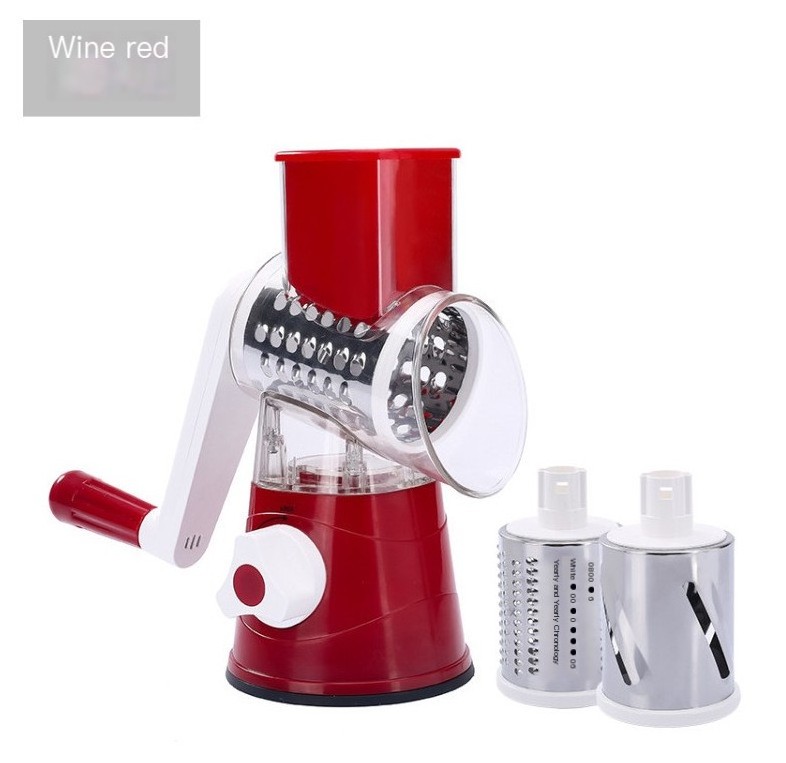 Hand Crank Vegetable Cutter Multifunctional Hand Crank Roller Type Vegetable Cutting Household Kitchen Shredder