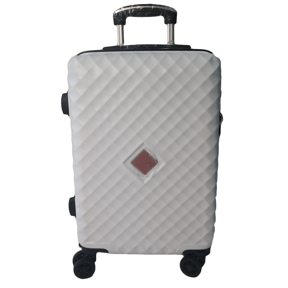 2023 Hot Sale Luxury ABS Luggage Suitcase Travel 3 Piece Sets With Removable Wheels In Saudi Arabia With Big Logo