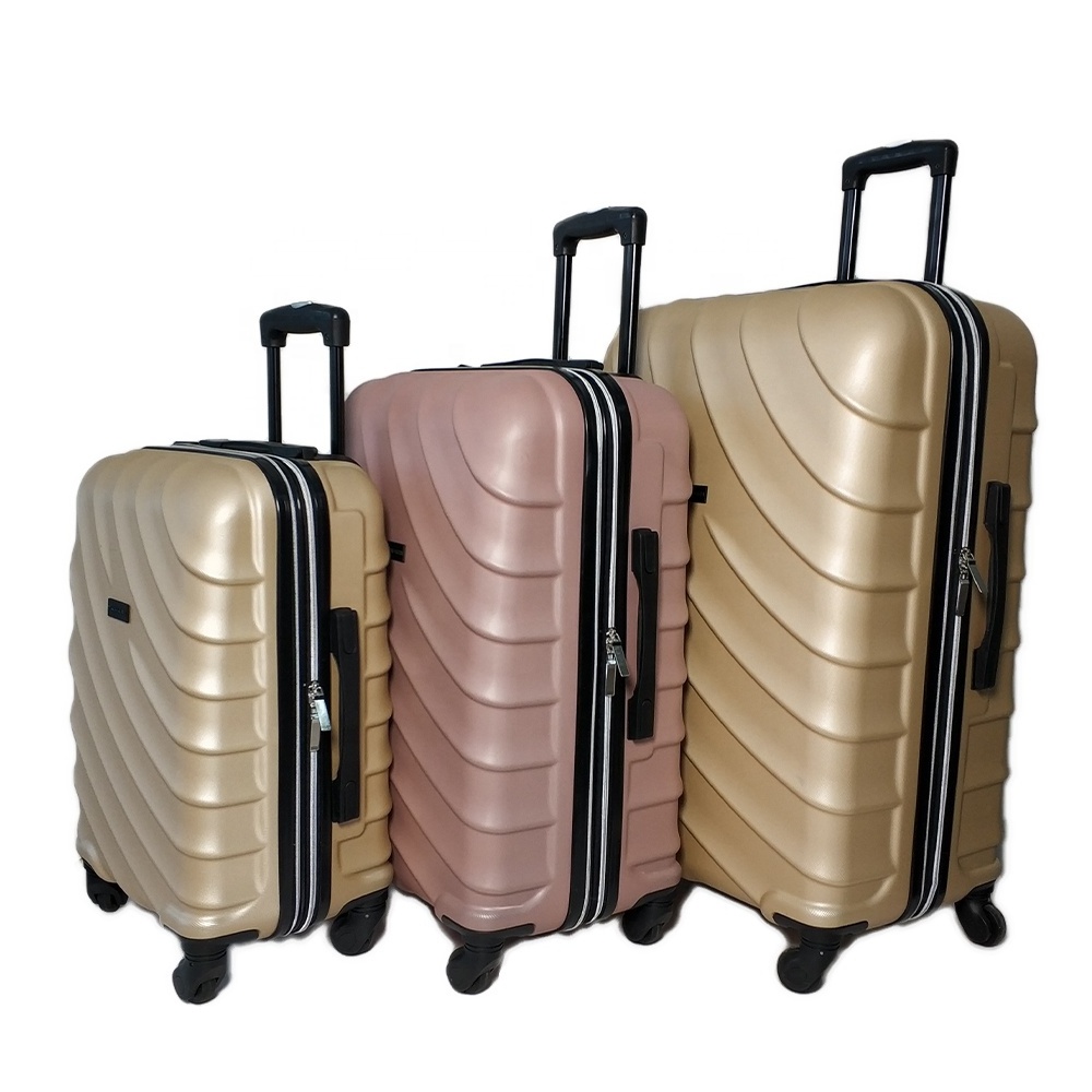 Expandable Travel Hard Trolley Bags Luggage Suitcase 3pcs Sets Airport ABS Big Business Metal Spinner Unisex 20