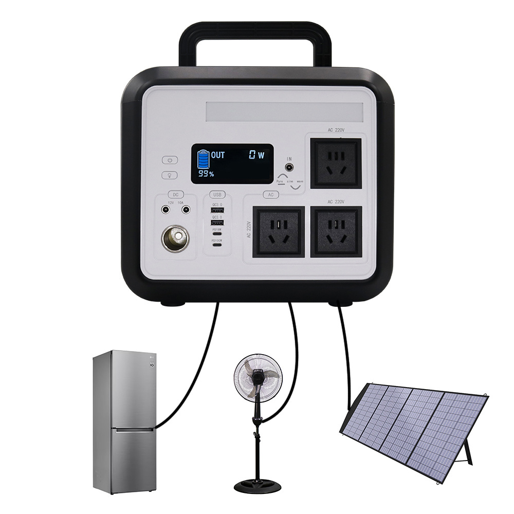 G1200 portable solarbank lifepo4 cells rechargeable battery solar panel system