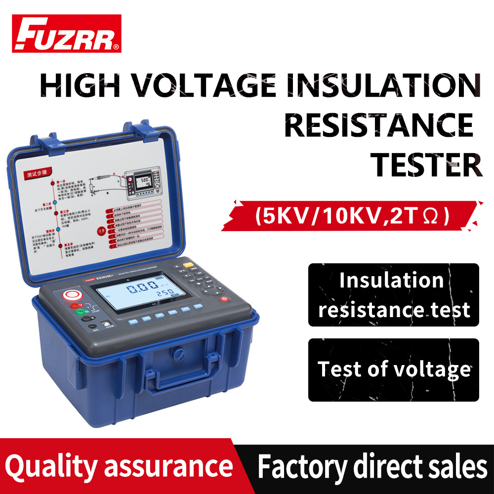 FUZRR ES3035+ Megohmmeter 100V/250V/500V/1KV/2.5KV/5KV 0.01Mohm-2000Gohm Insulation Resistance Tester Multimeter