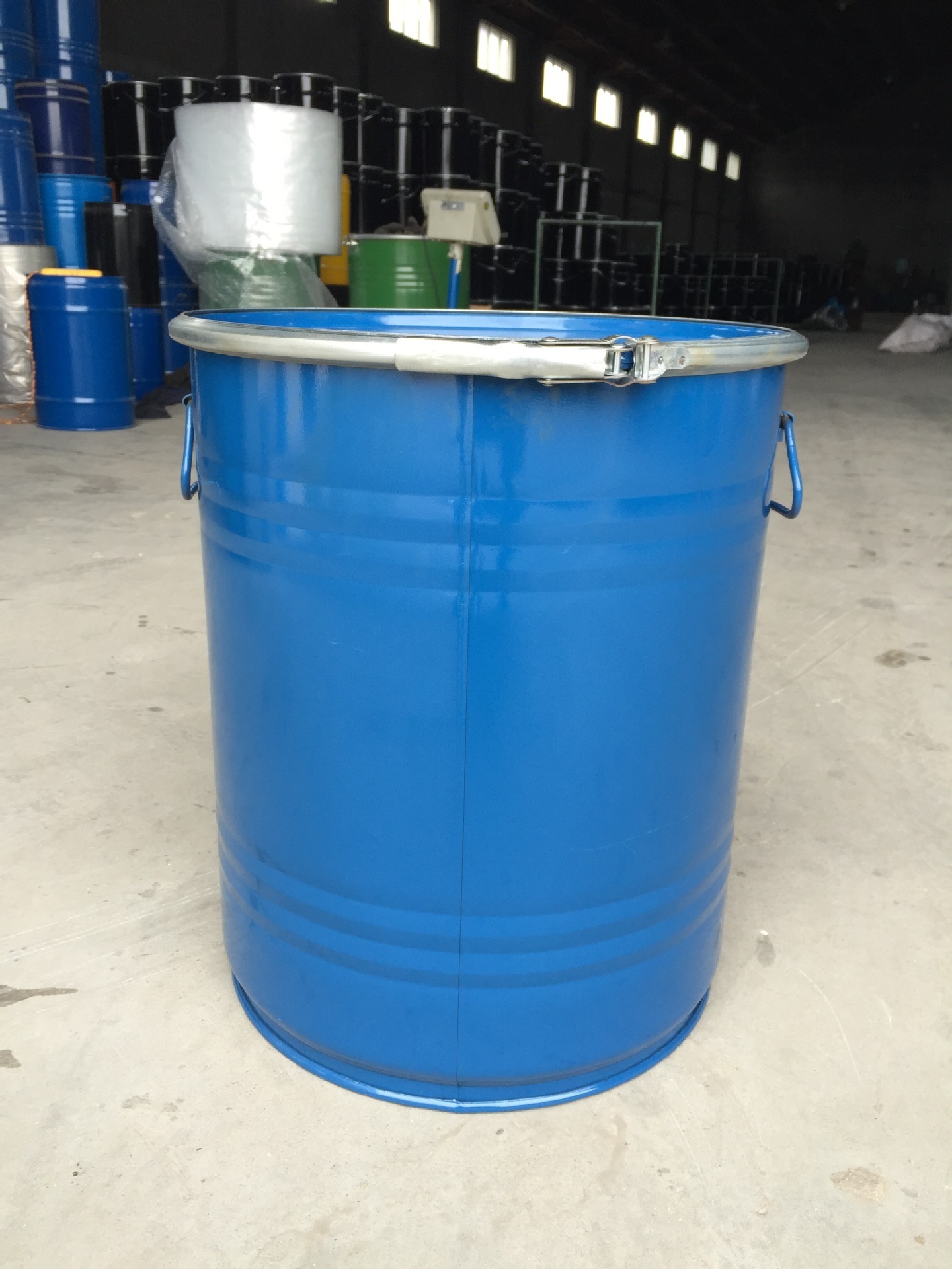 Factory sales inner coating packaging open iron drum 50L sand filled oil general chemical steel drum