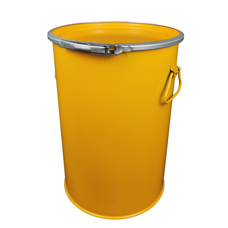 Steel drum container 5 gallon 15L 20L 25L 25L 30L 35L 50L 60L 100L 120L Recyclable with lid for paint