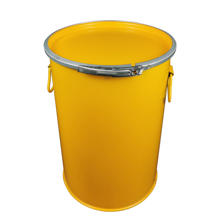 Steel drum container 5 gallon 15L 20L 25L 25L 30L 35L 50L 60L 100L 120L Recyclable with lid for paint