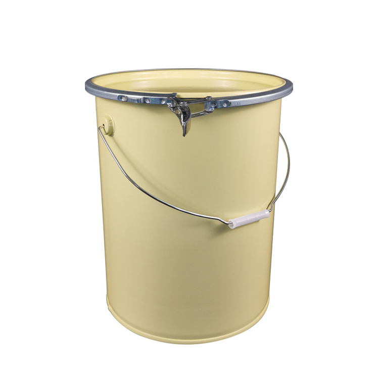 5 gallon 20L Lid locking Steel Buckets Drum Recyclable Barrel Pail With Cover For Powder Materials