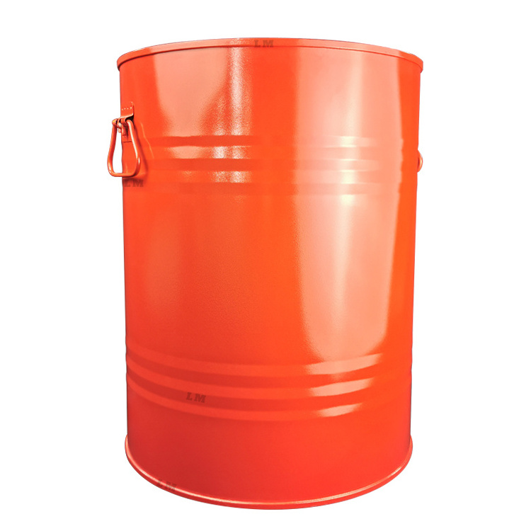 50L Steel Barrel Recyclable Oil Metal Drum Pail Screw Top Buckets For Liquid Chemical Materials