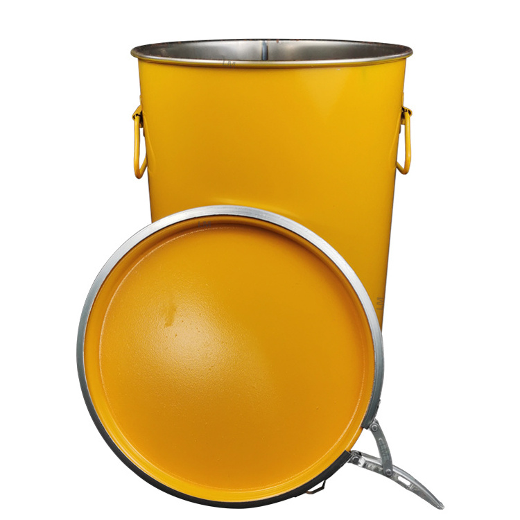 Steel drum container 5 gallon 15L 20L 25L 25L 30L 35L 50L 60L 100L 120L Recyclable with lid for paint