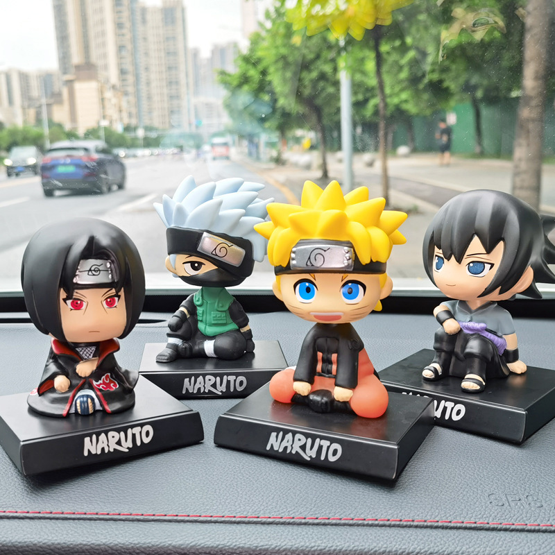 Cartoon creative car ornaments bobble head doll small car interior car decoration supplies decorative doll anime surrounding