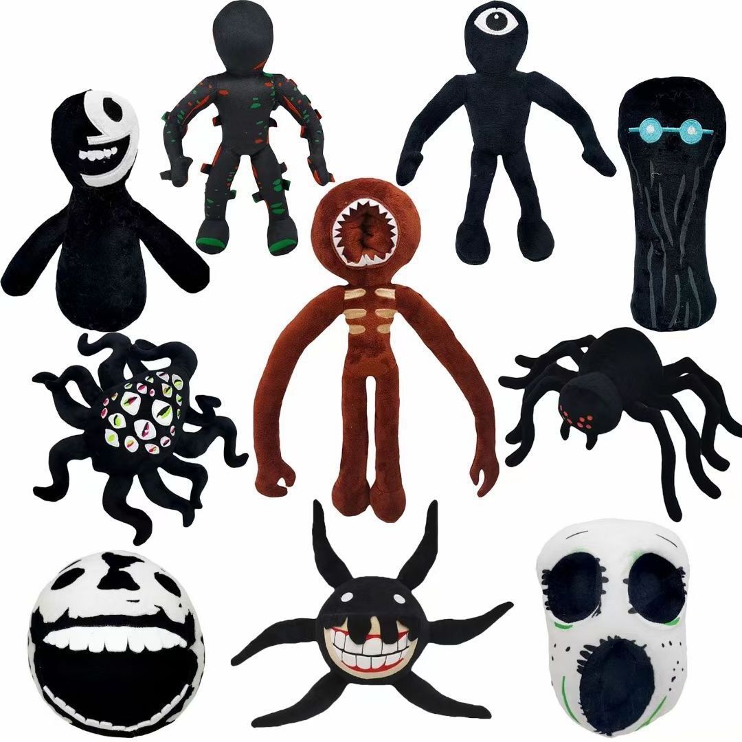 Promotional Game Figure Door Reblo Plush Toy Creative Door Roblx Horror Plush Doll Cartoon Door Plush Brown Horror Toy for Kids