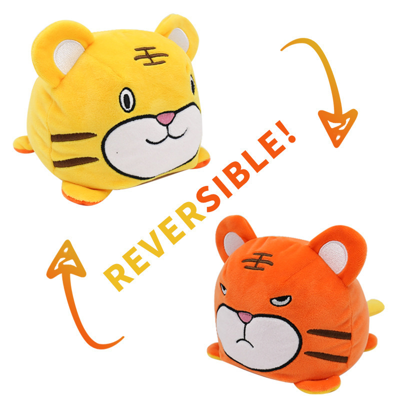 Custom Reversible Flip Cat Plush Toys Cute Animal Flip Doll Manufacturers Hot Selling Plush Toy Reversible Cat