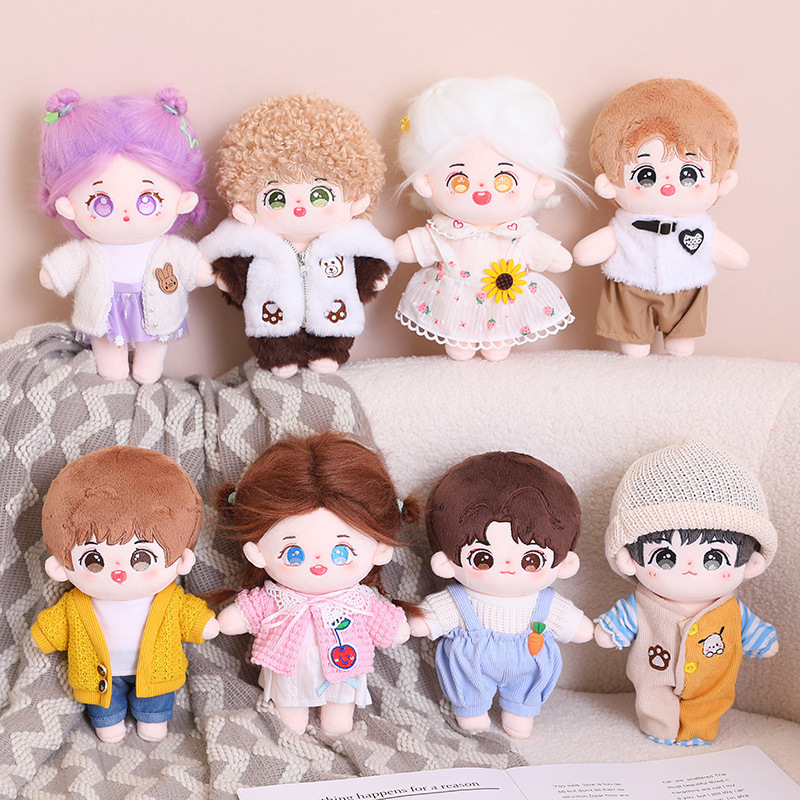 Dongguan OEM Custom Kpop Plush Toys Star Dolls Stuffed Animal Toys Baby Children Soft Kawaii Kpop doll for children