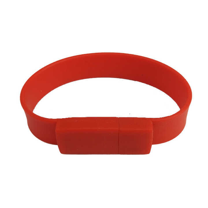 Silicone Pen drive Usb 2.0 Custom Logo Bracelet 16gb 32gb 64 Gb Wristband Usb Flash Drive