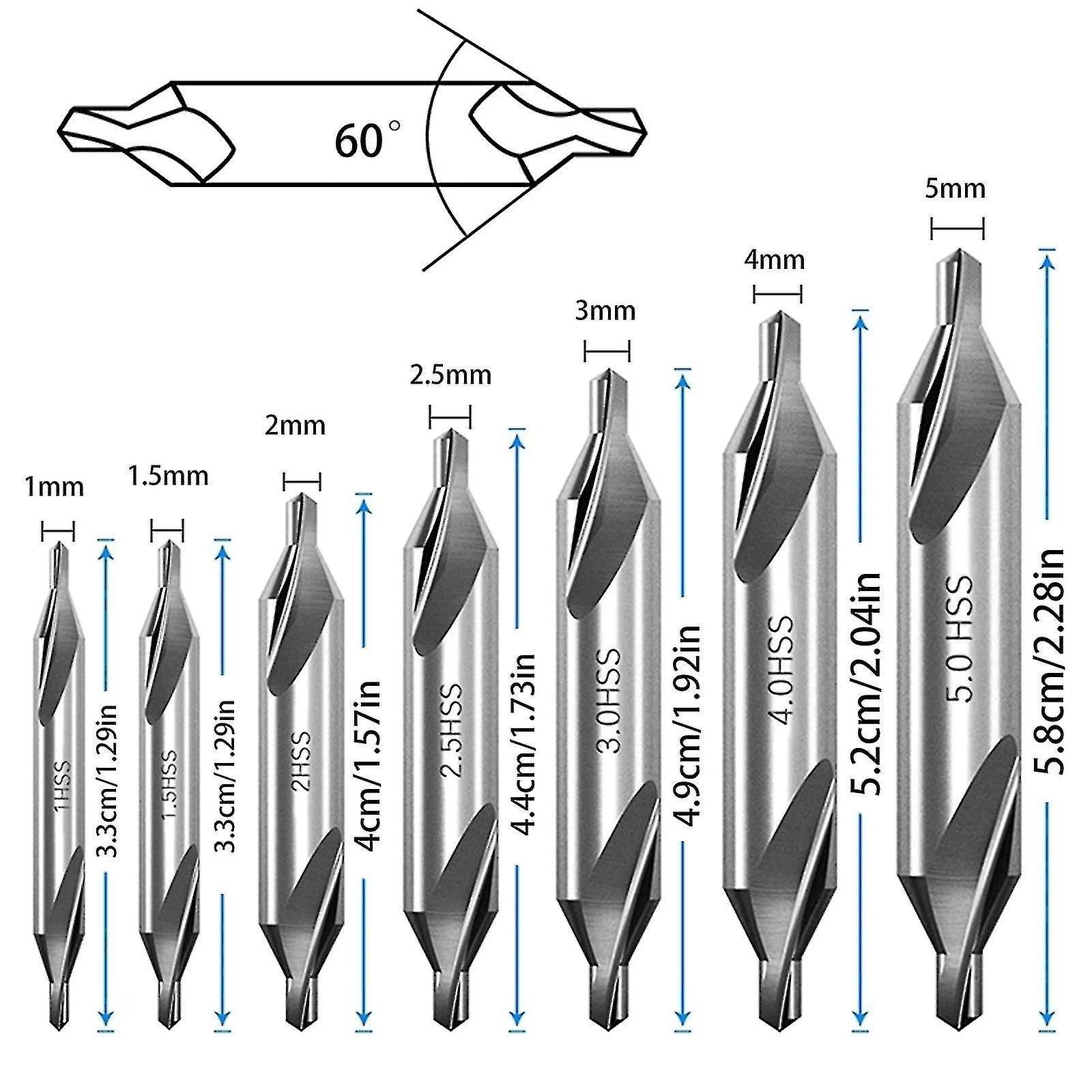 Hss High Speed Steel Center Drill Bit For Matel Drilling Tungsten Carbide Center Boor Bits