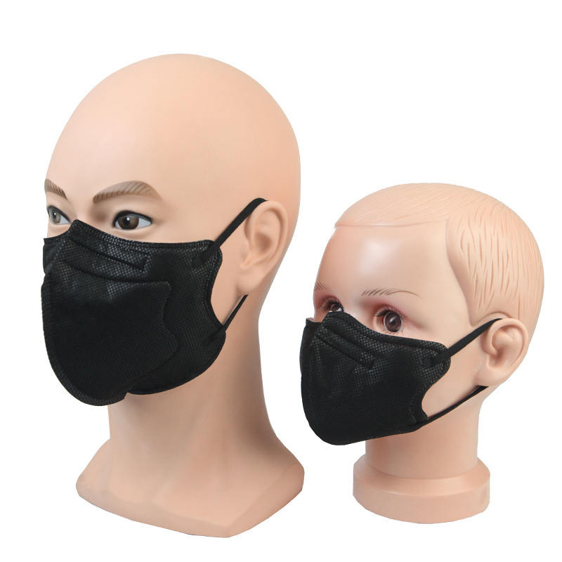 Cubrebocas Silicon Headbands KN95 Black face mask disposable ppes protective industrial masks for construction companies