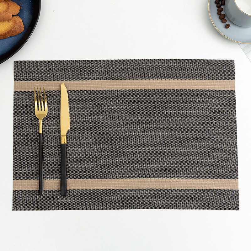 Dining Table Place Mats Washable Placemats Non-Slip Heat Resistant PVC Placemat For Kitchen Table