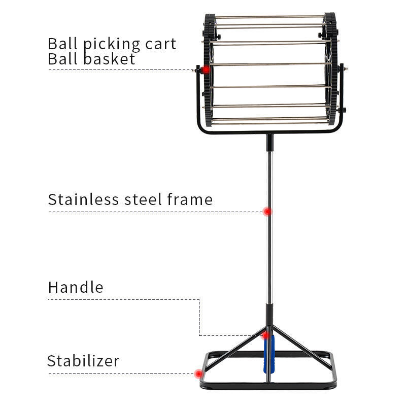 S709 SIBOASI Beautiful Appearance And Easy Operate Tennis Ball Picker Using For Tennis Court Portable And Easy Carrying